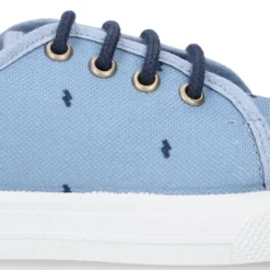 Zapatilla niños en ALGODÓN FANTASÍA para vestir con cordones.