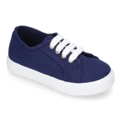 Zapatilla niños en ALGODÓN RECICLADO para vestir con cordones.