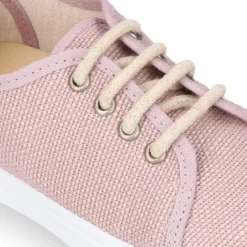 Zapatilla niños en LINO para vestir con cordones.