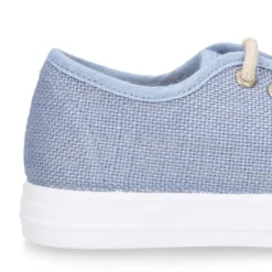 Zapatilla niños en LINO para vestir con cordones.