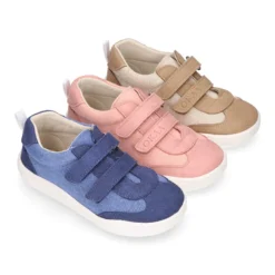 Zapatilla niños en lona canvas respetuoso de Okaa Flex casual.