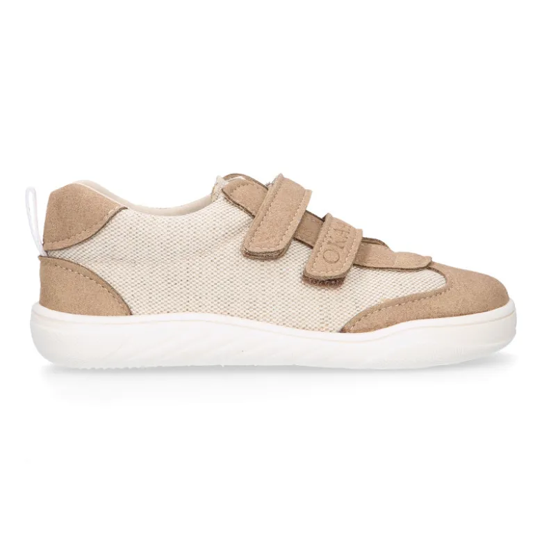 Zapatilla niños en lona canvas respetuoso de Okaa Flex casual.