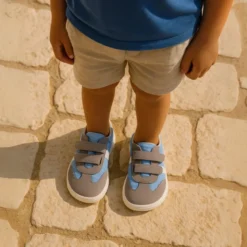 Zapatilla niños en lona nylon respetuoso de Okaa Flex casual.