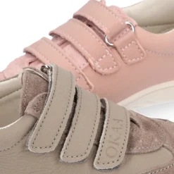 Zapatilla niños en piel modelo respetuoso Okaa Flex casual.