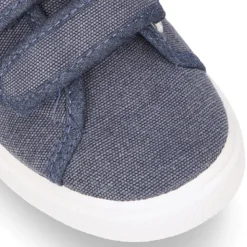 Zapatilla niño sin cordones en lona algodón LAVADA.