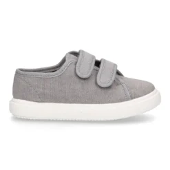 Zapatilla niño sin cordones en lona algodón LAVADA.
