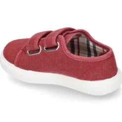 Zapatilla niño sin cordones en lona algodón LAVADA.