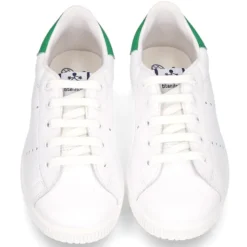 Zapatilla niños Moda con cordones en piel.