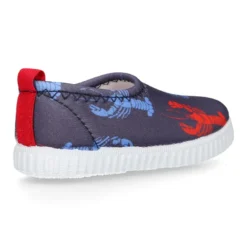 Zapatilla niños NEOPRENO con diseño con LANGOSTAS para playa y piscina.