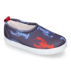 Zapatilla niños NEOPRENO con diseño con LANGOSTAS para playa y piscina.