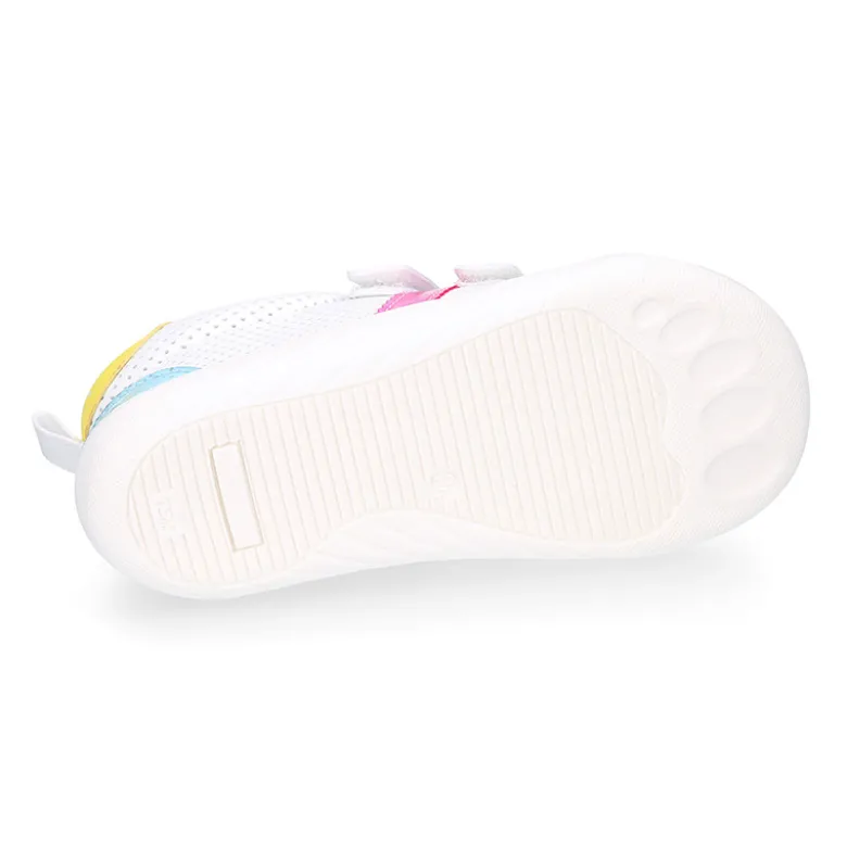 Zapatilla niños respetuoso Okaa Flex en micro perforada.