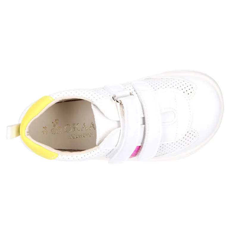Zapatilla niños respetuoso Okaa Flex en micro perforada.