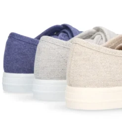Zapatilla niños sin cordones en lona ALGODÓN RECY para vestir.