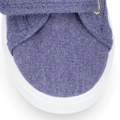 Zapatilla niños sin cordones en lona ALGODÓN RECY para vestir.