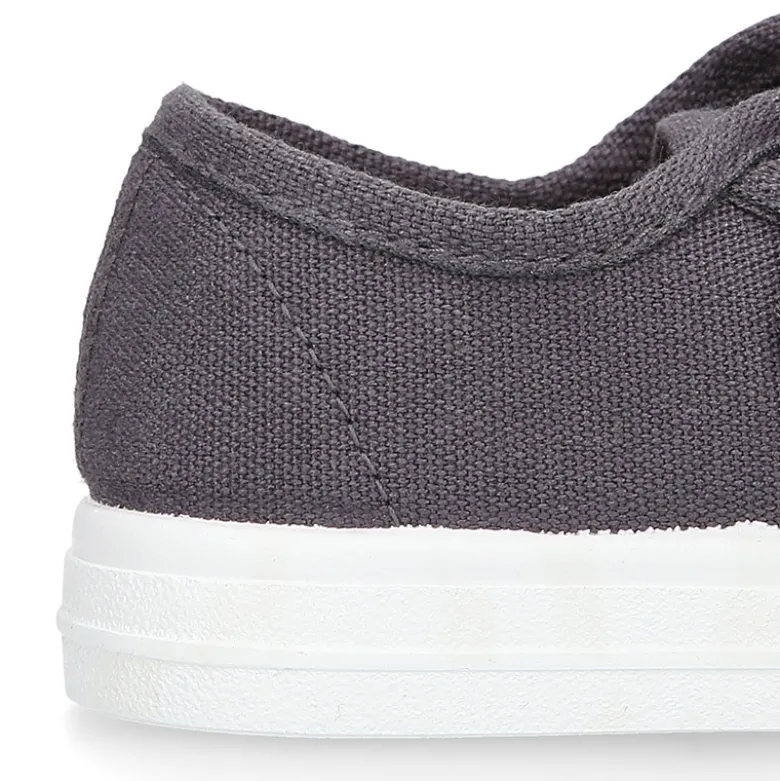 Zapatilla niños sin cordones en lona ALGODÓN RECY en colores de moda.