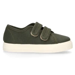 Zapatilla niños sin cordones en lona ALGODÓN RECY en colores de moda.