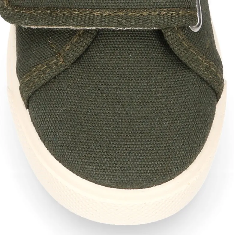 Zapatilla niños sin cordones en lona ALGODÓN RECY en colores de moda.