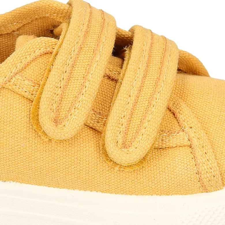 Zapatilla niños sin cordones en lona ALGODÓN RECY en colores de moda.