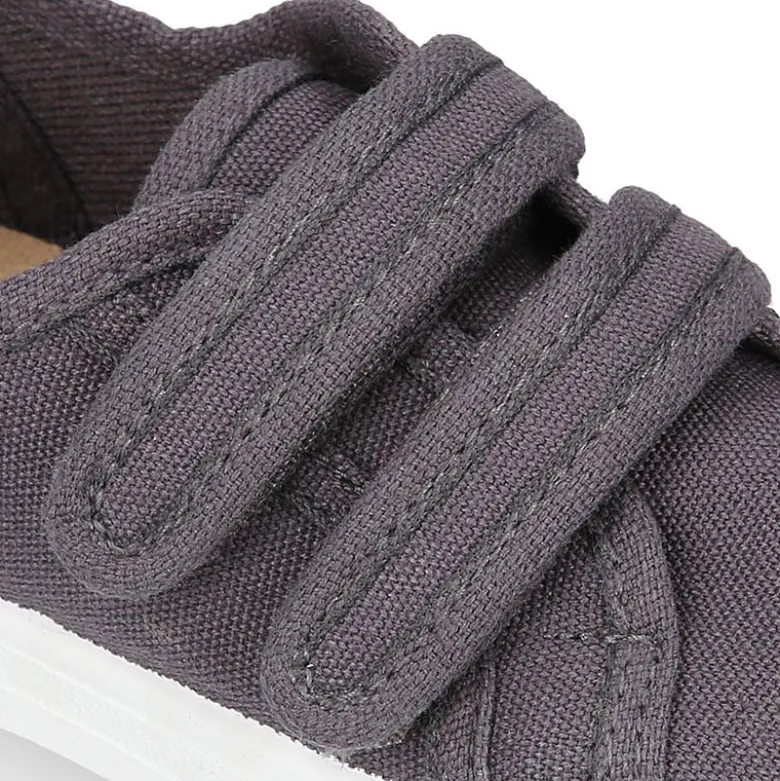 Zapatilla niños sin cordones en lona ALGODÓN RECY en colores de moda.