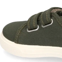Zapatilla niños sin cordones en lona ALGODÓN RECY en colores de moda.