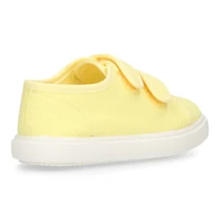 Zapatilla niños sin cordones en lona algodón LIMÓN.