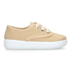 Zapatilla niños tipo bamba en lona con cordones VICHY.