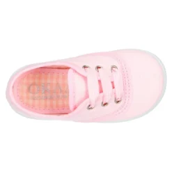 Zapatilla niños tipo bamba en lona con cordones VICHY.