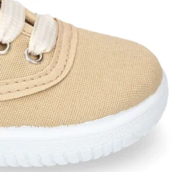 Zapatilla niños tipo bamba en lona con cordones VICHY.