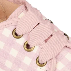 Zapatilla niños tipo con cordones y puntera en VICHY.