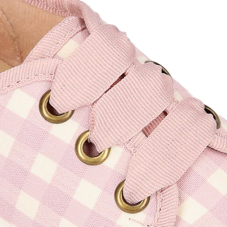 Zapatilla niños tipo con cordones y puntera en VICHY.