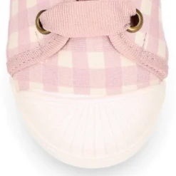 Zapatilla niños tipo con cordones y puntera en VICHY.