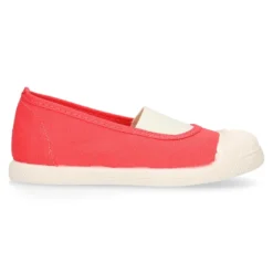 Zapatilla niños tipo GIMNASIA en lona con puntera en colores de moda.