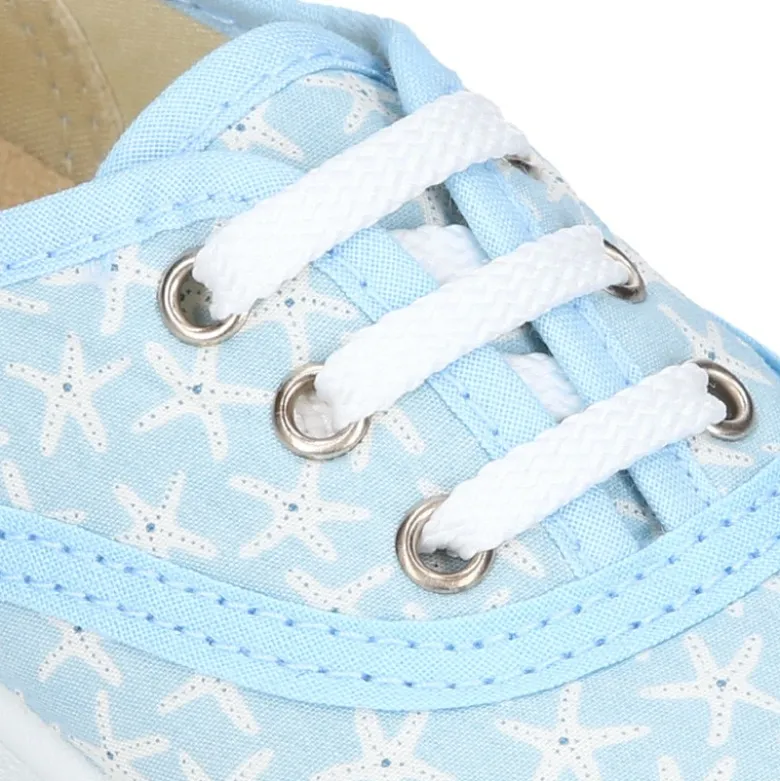 Zapatilla o Bamba en lona con ESTRELLAS DE MAR.