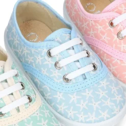 Zapatilla o Bamba en lona con ESTRELLAS DE MAR.