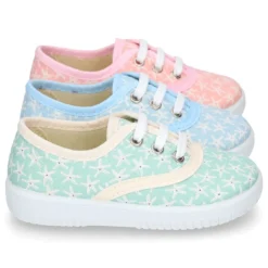 Zapatilla o Bamba en lona con ESTRELLAS DE MAR.