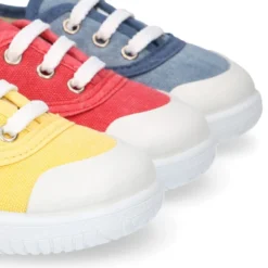 Zapatilla o Bamba niño con cordones en lona con PUNTERA.
