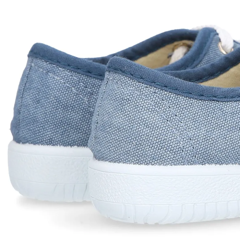 Zapatilla o Bamba niño en lona JEANS.