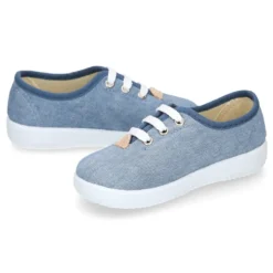 Zapatilla o Bamba niño en lona JEANS.