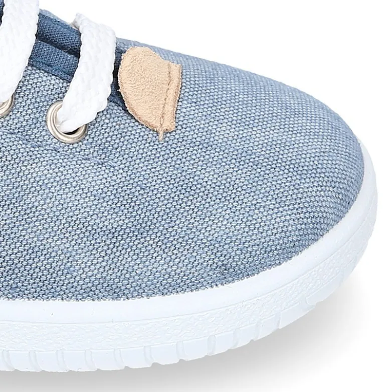 Zapatilla o Bamba niño en lona JEANS.