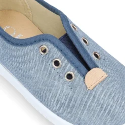 Zapatilla o Bamba niño en lona JEANS.