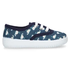 Zapatilla o Bamba niños en lona con BALLENAS.