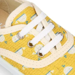 Zapatilla o Bamba niños en lona con BALLENAS.