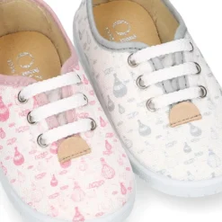 Zapatilla o Bamba niños en lona con GLOBOS.