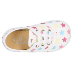Zapatilla o Bamba niños en lona con ESTRELLAS MULTICOLOR.