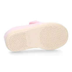 Zapatillas casa niña en lana suave con cierre adherente y LAZO.