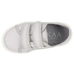 Zapatilla sin cordones en lona con LUNARES.