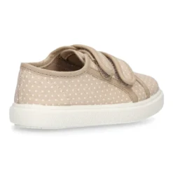 Zapatilla sin cordones en lona con LUNARES.