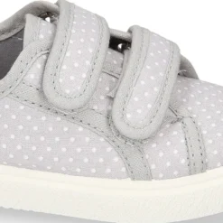 Zapatilla sin cordones en lona con LUNARES.