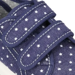 Zapatilla sin cordones en lona jeans con ESTRELLAS.