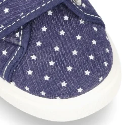 Zapatilla sin cordones en lona jeans con ESTRELLAS.